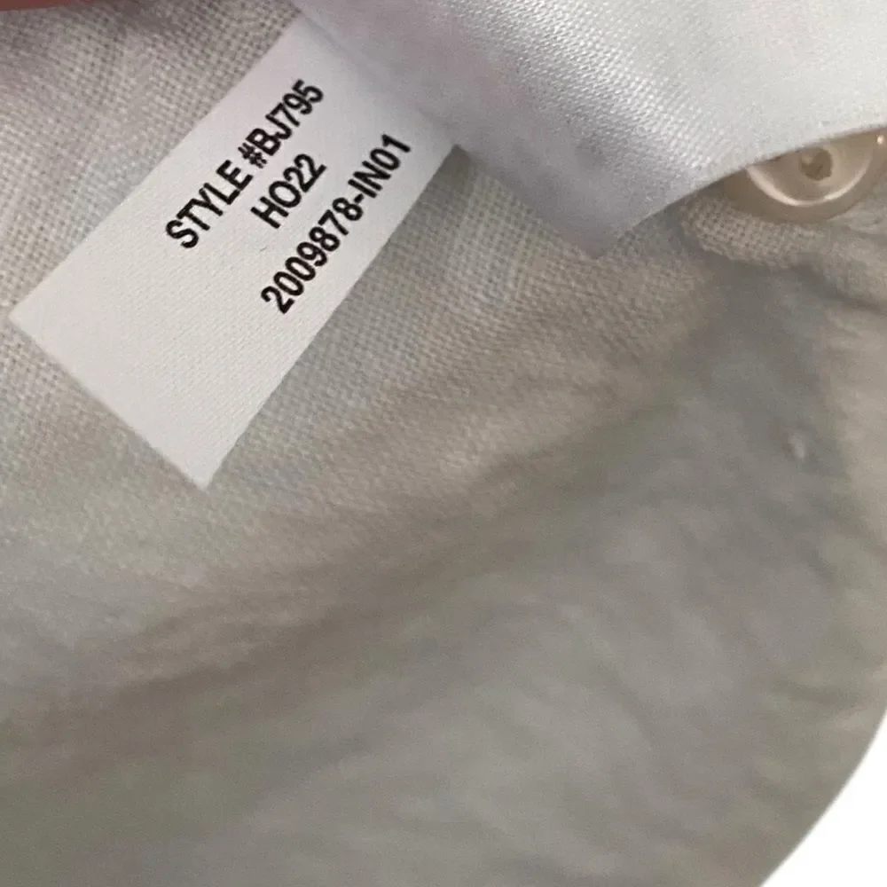 J. Crew Slim Baird McNutt Irish linen Shirt in White Size XL